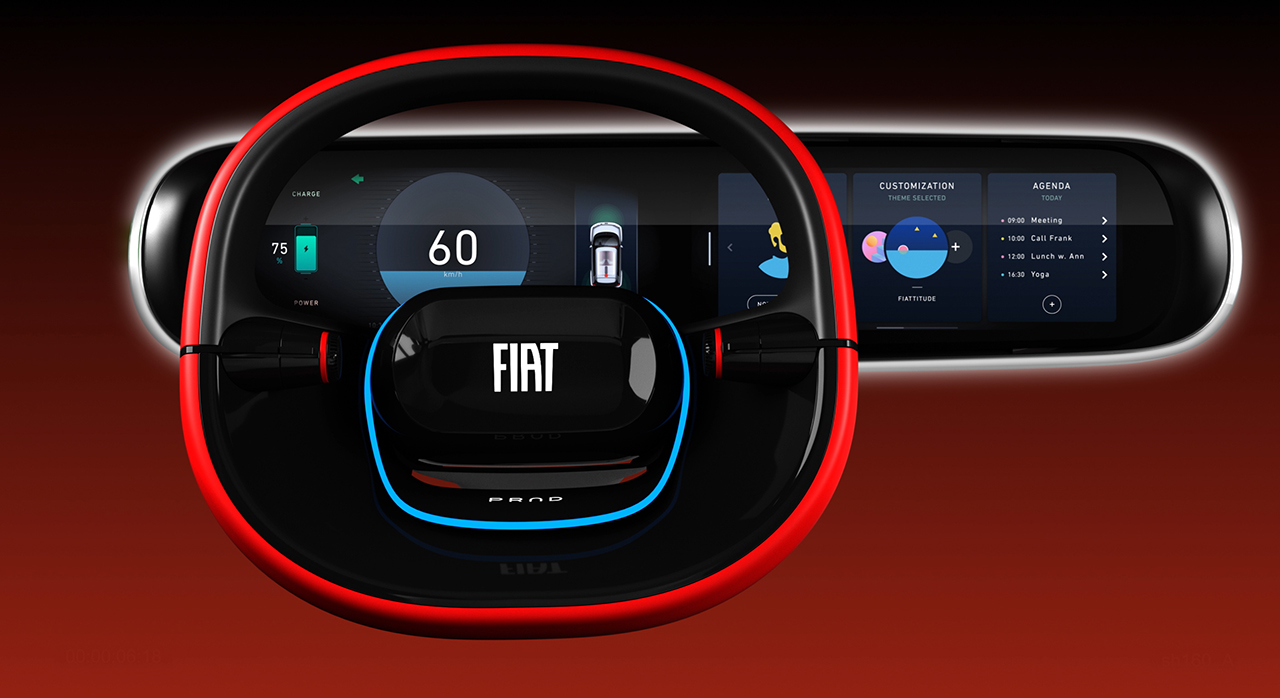 Fiat Concept Centoventi: il volante
