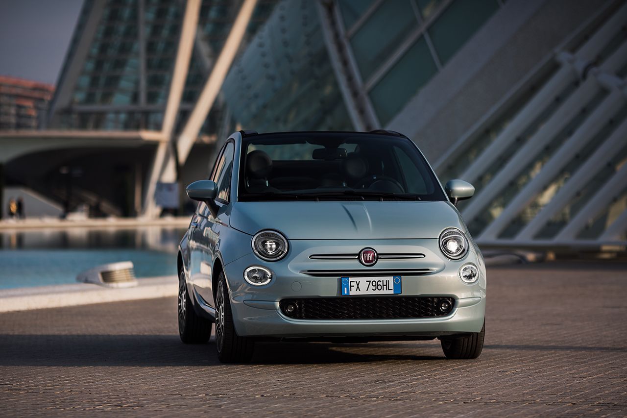 Fiat 500 Hybrid, vista anteriore