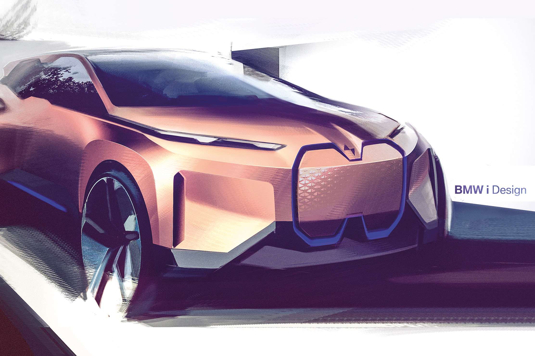 BMW iNEXT, vista anteriore