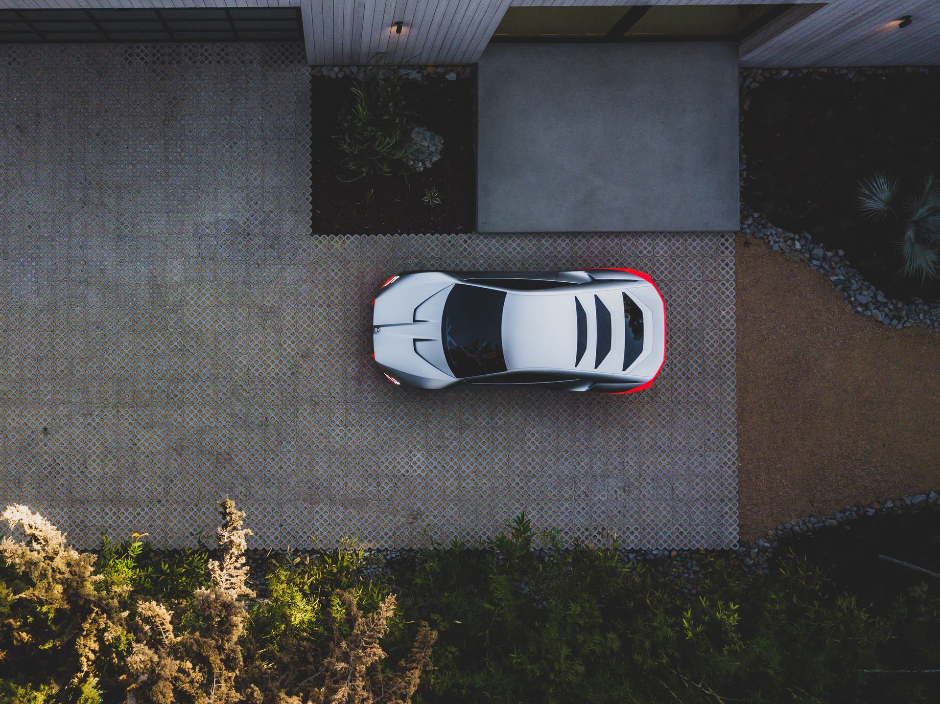 BMW Vision M Next vista dall'alto