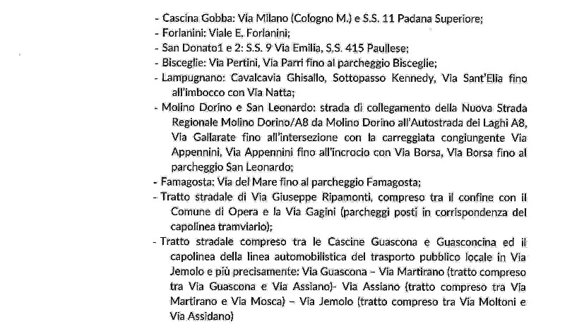 Ordinanza del sindaco di Milano: blocco del traffico del 2 febbraio 2020
