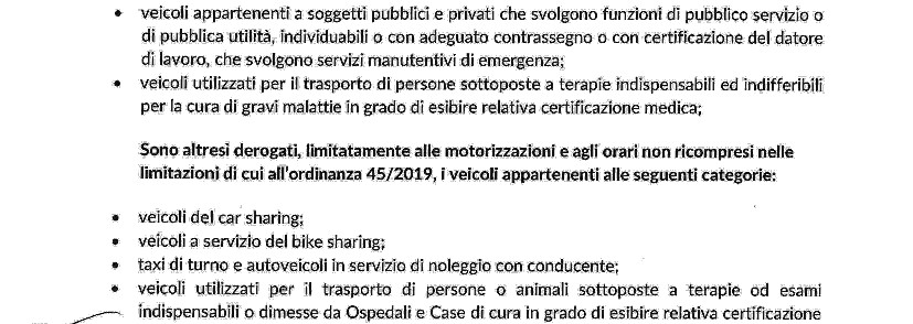Ordinanza del sindaco di Milano: blocco del traffico del 2 febbraio 2020