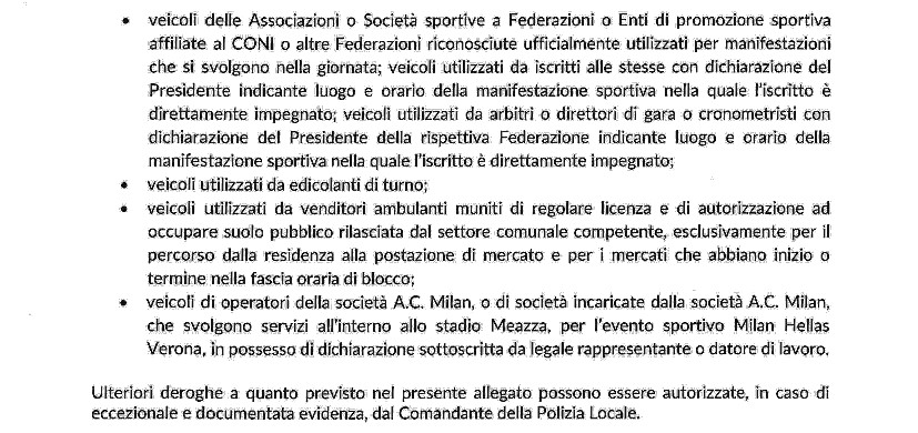 Ordinanza del sindaco di Milano: blocco del traffico del 2 febbraio 2020