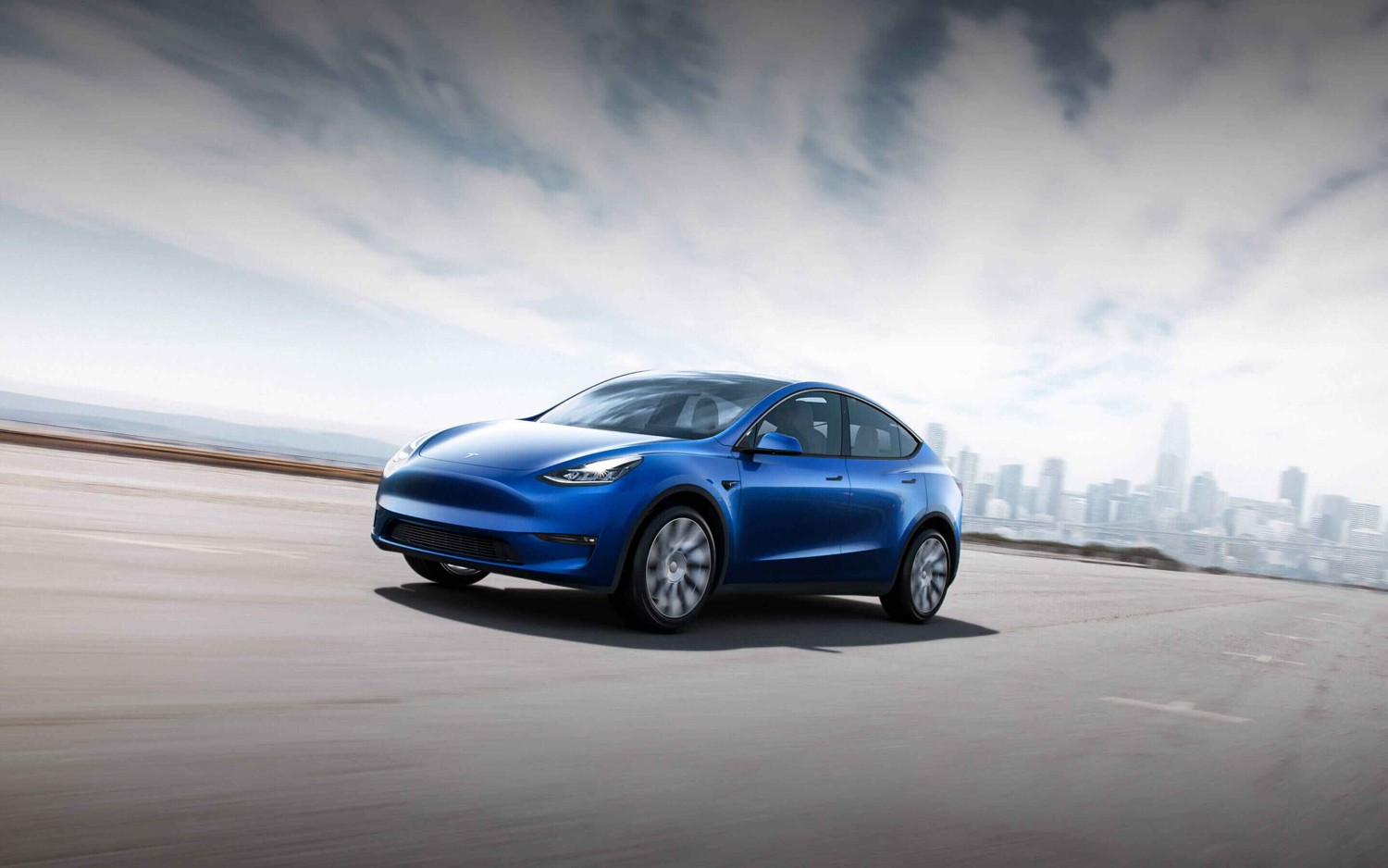 Tesla Model Y Blu