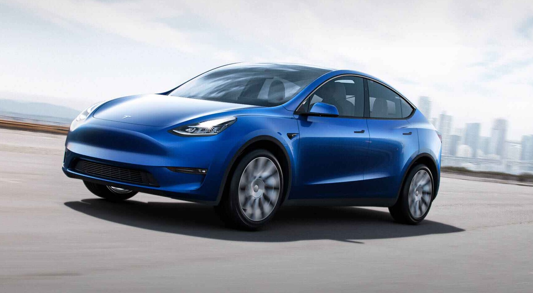 Tesla Model Y Blu
