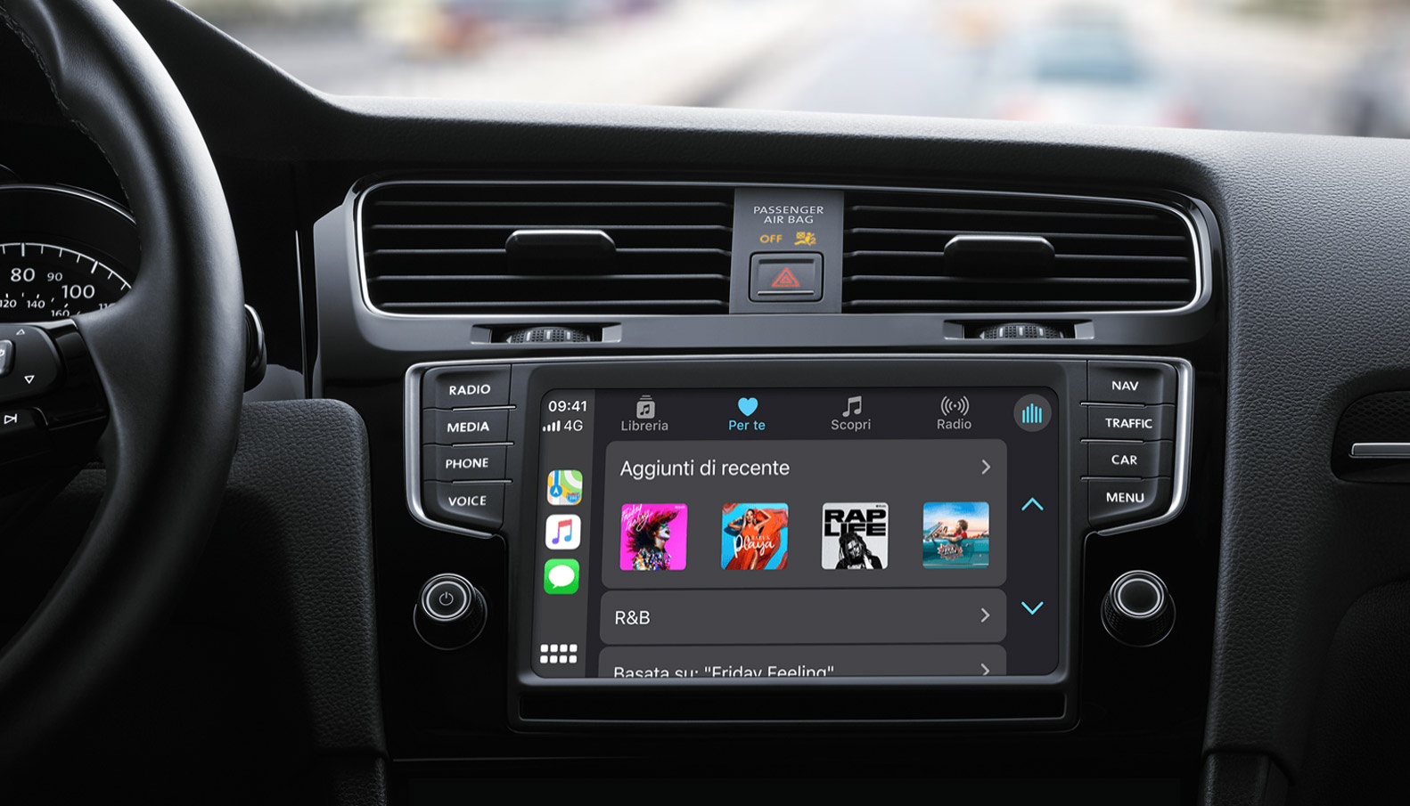Il sistema di infotainment Apple CarPlay