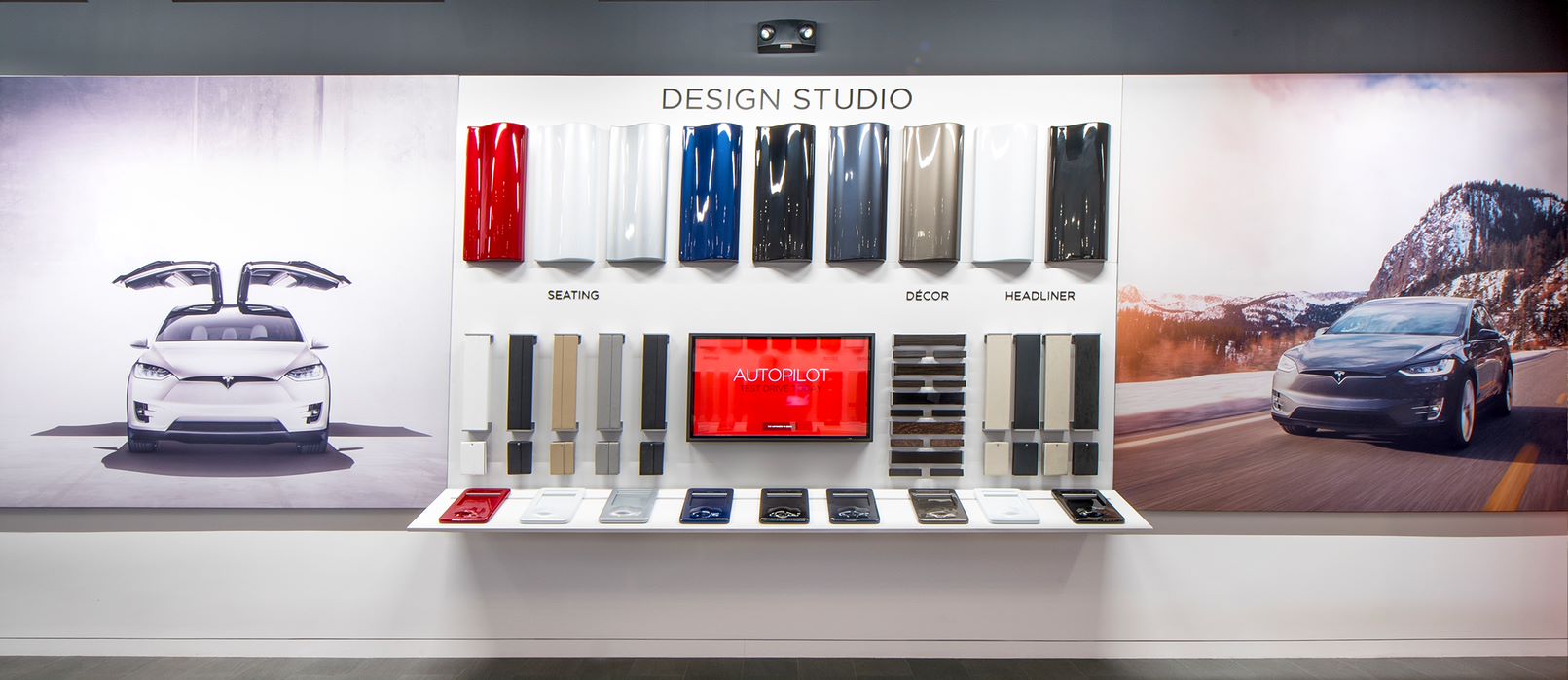 Tesla Store, catalogo e design