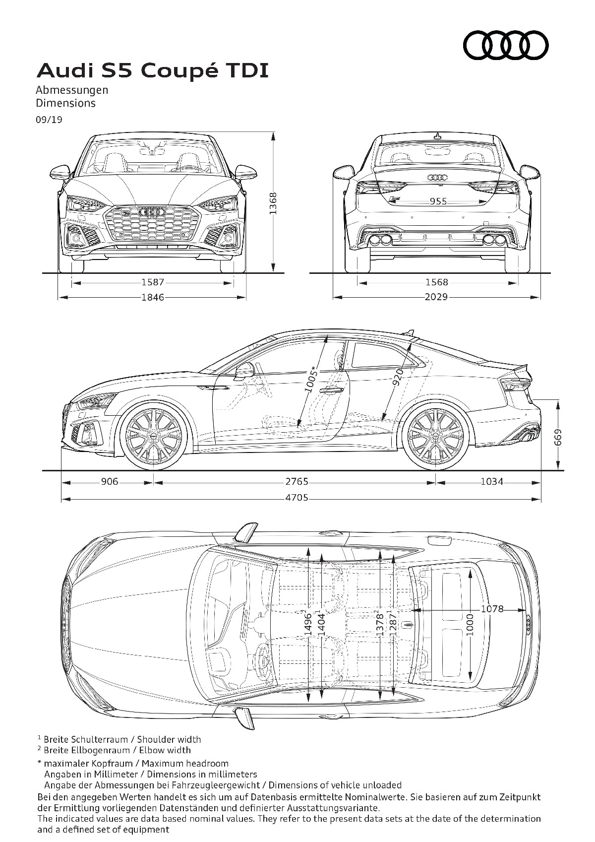 Audi  S5 Coupé TDI, foto degli esterni