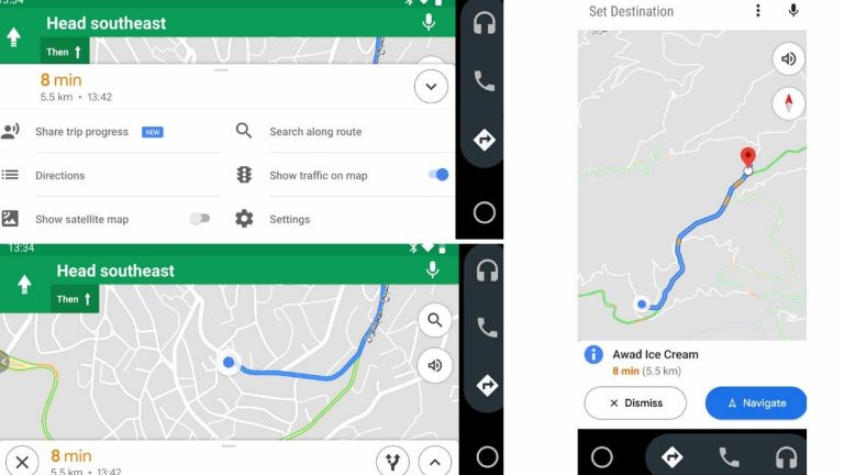 Google maps android auto