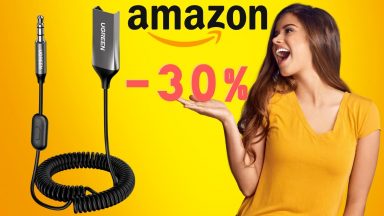 Ricevitore Bluetooth con microfono: 30% in MENO su Amazon