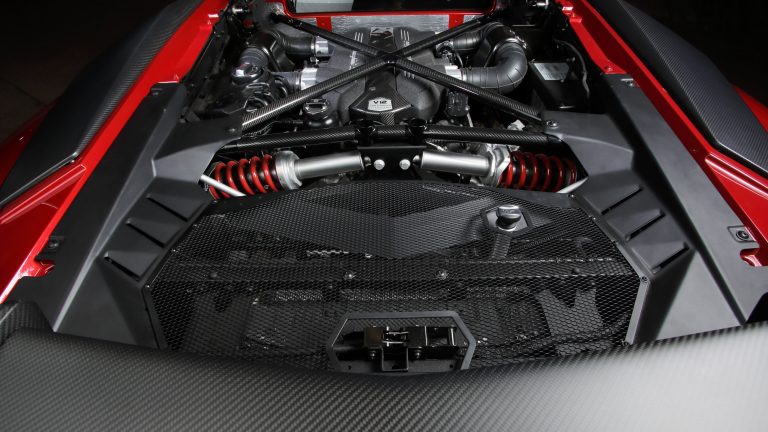 Foto del motore di Lamborghini Aventador